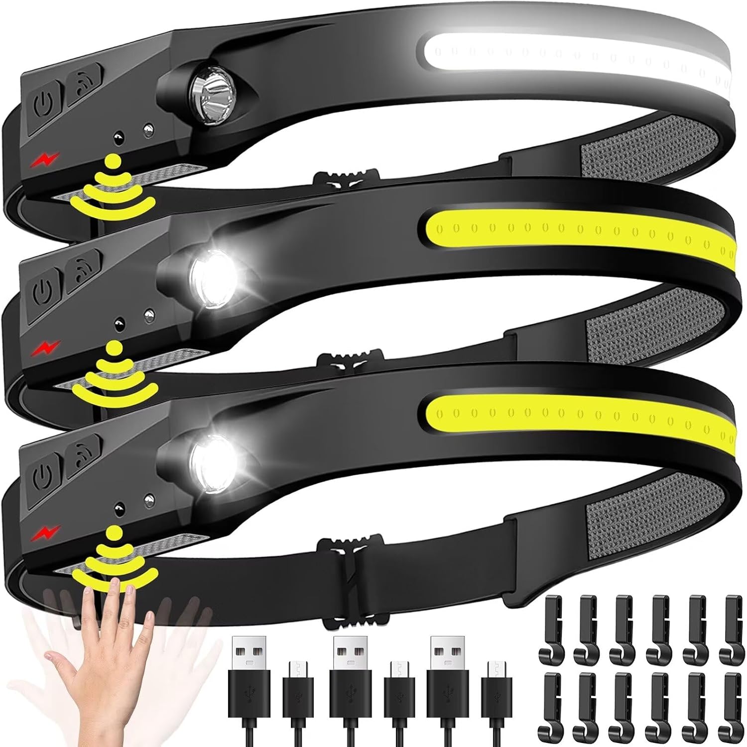 Sensor Headlamp LED Head Flash - Camping Cooking Fish recension och pris