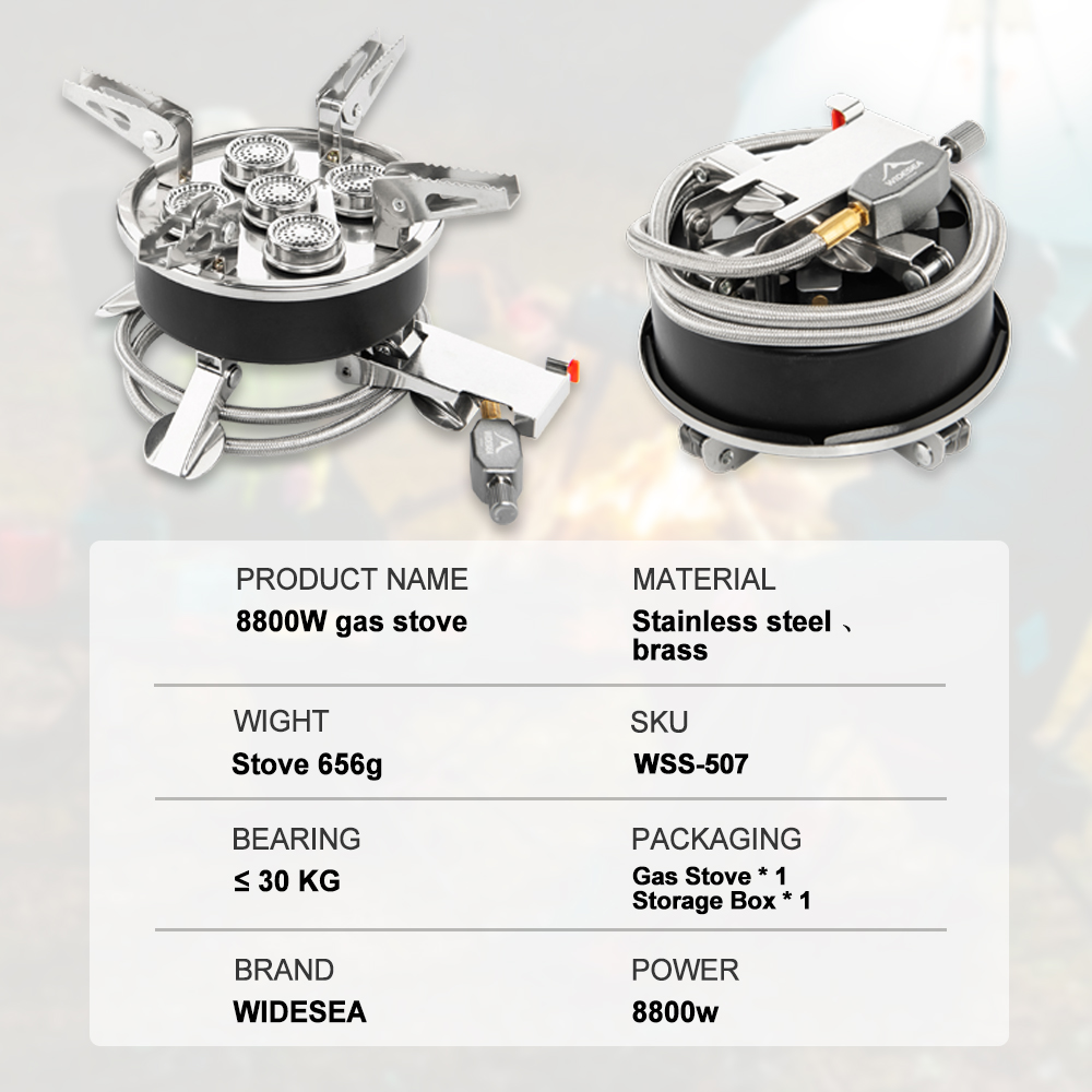 Widesea Camping 5in1 Gas Stove - Camping Cooking Grate recension och pris