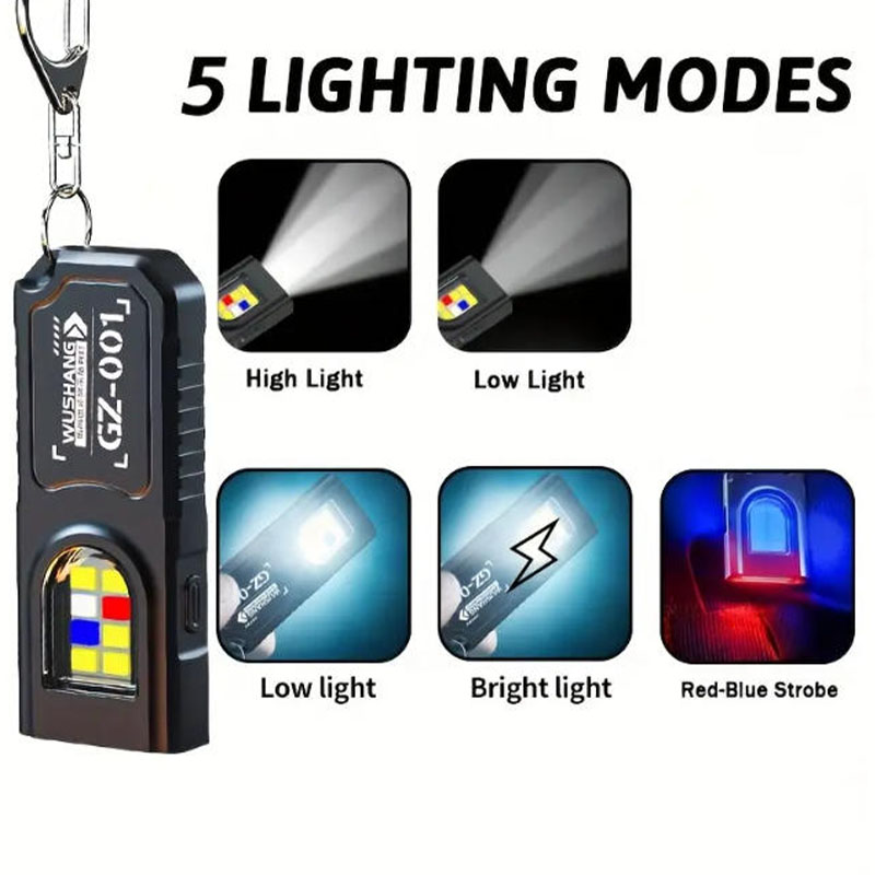 Multifunctional Keychain Flash - Camping Cooking Fish recension och pris