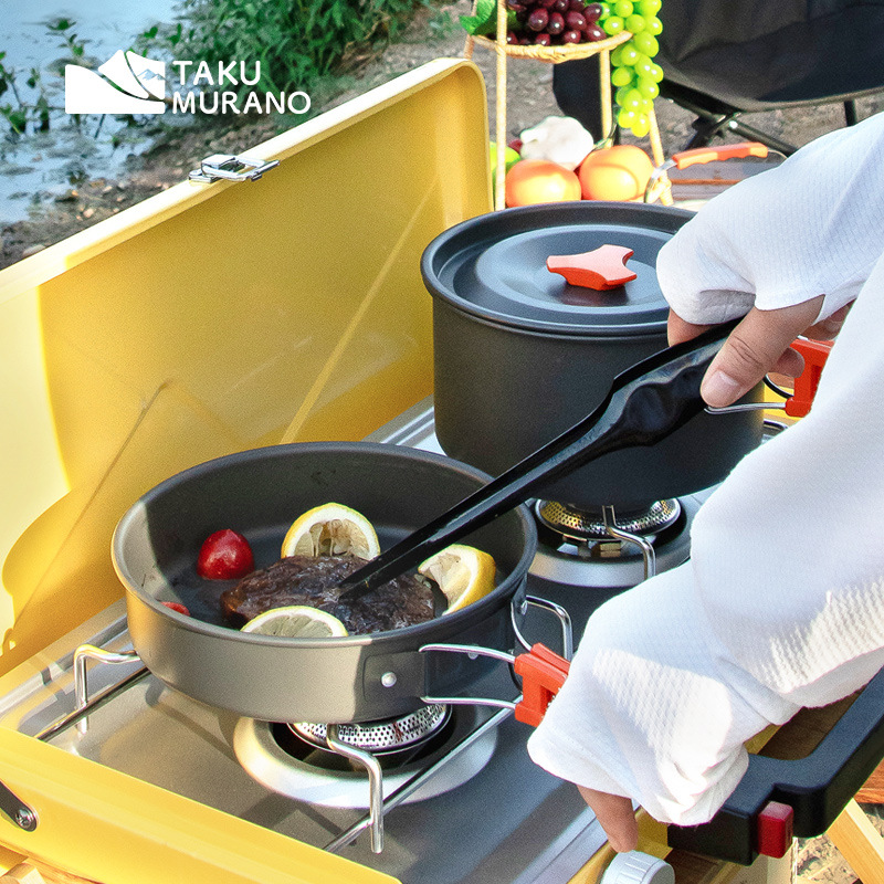 Camping Cookware Set Outdoor C - Camping Cooking Gear Set recension och pris