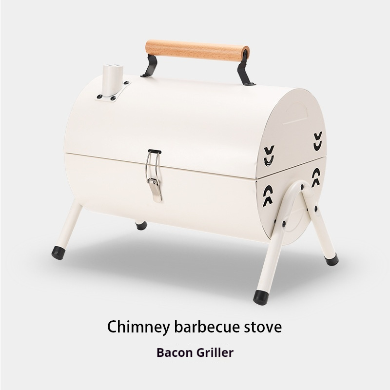 Portable BBQ Grill Charcoal Ba - Camp Grill Portable Folding recension och pris