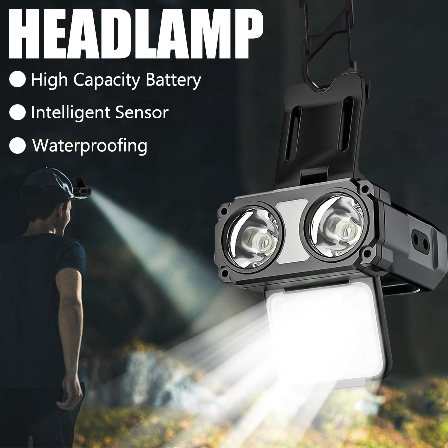 Sensor COB LED Headlamp Cap Cl - Camping Cooking Fish recension och pris