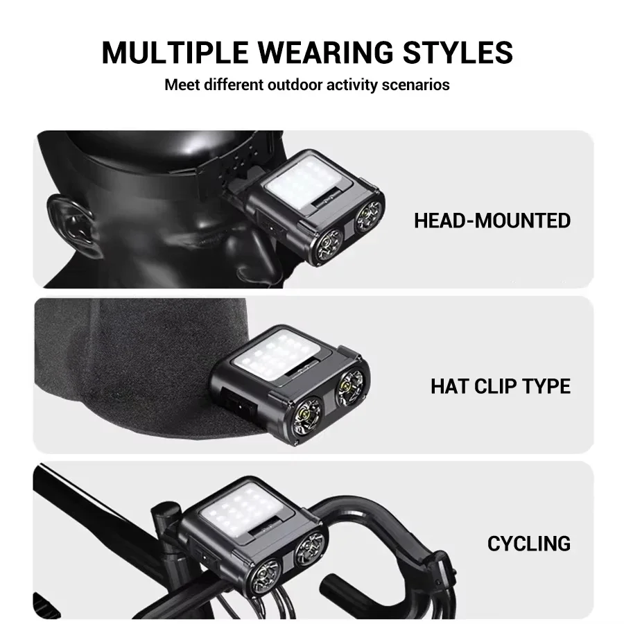 Sensor COB LED Headlamp Cap Cl - Camping Cooking Fish recension och pris
