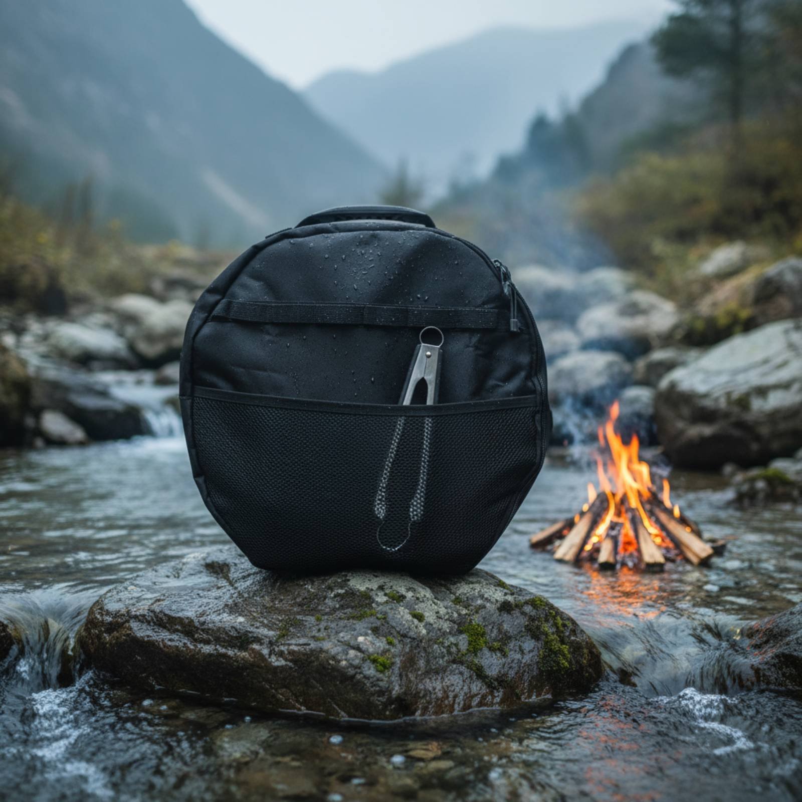 Bbq Pan Organizer Bag Thickene - Camp Grill Portable Folding recension och pris