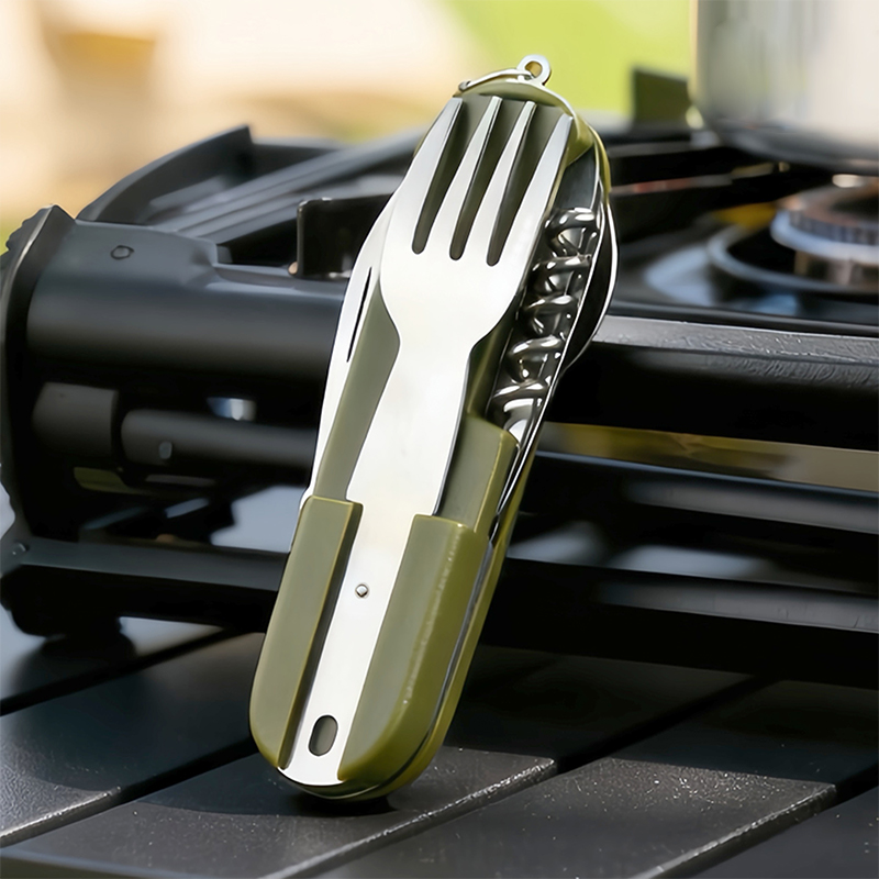 New Stainless Steel 7In1 Campi - Camping Cooking And Cutlery Set recension och pris