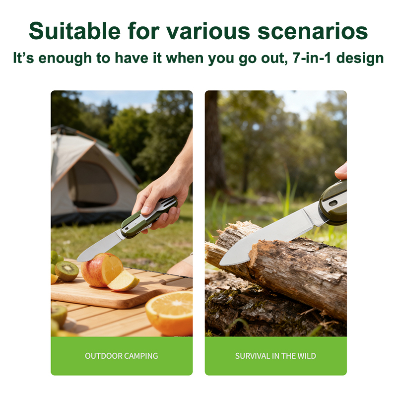 New Stainless Steel 7In1 Campi - Camping Cooking And Cutlery Set recension och pris