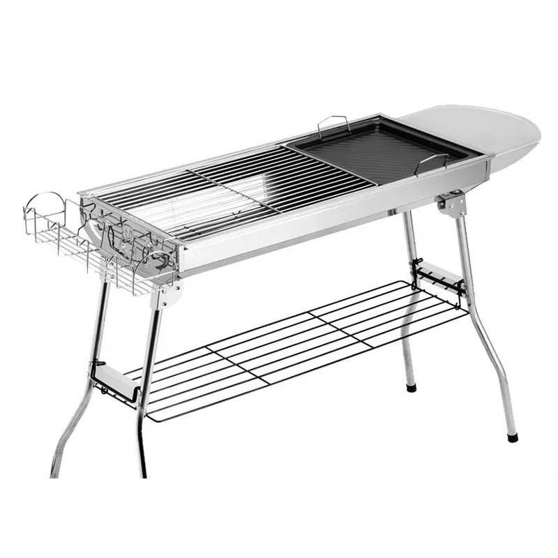 Large Folding Charcoal Barbecu - Camp Grill Portable Folding recension och pris