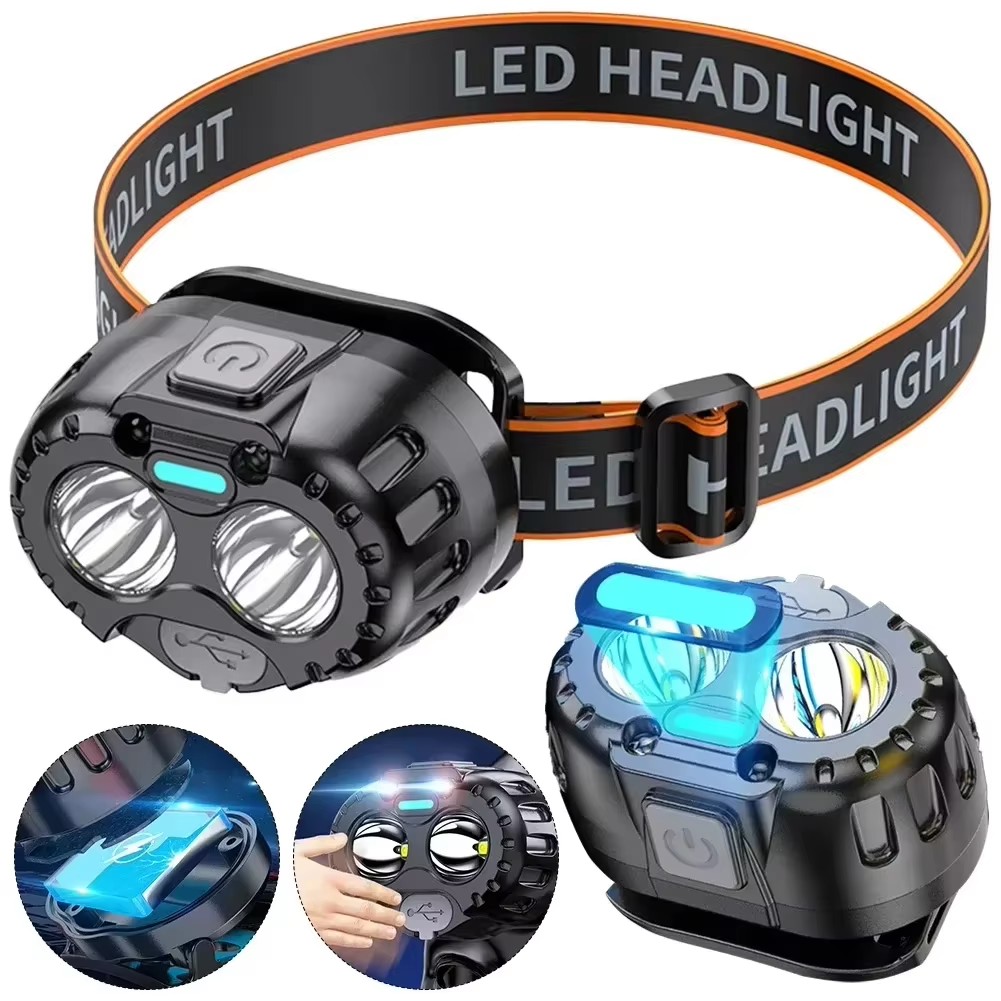 Powerful LED Headlamp IPX4 Wat - Camping Cooking Fish recension och pris