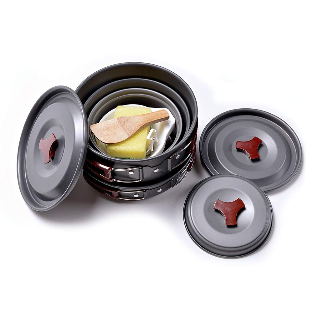 Outdoor Camping Cookware Kit N - Camping Cooking Gear Set recension och pris