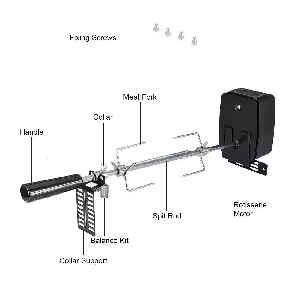 Automatic Electric BBQ Rotisse - Camping Cooking Electric recension och pris