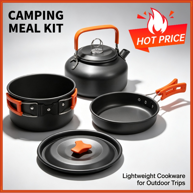 Camping Cooking set Camping Co - Camping Cooking Pan Set recension och pris