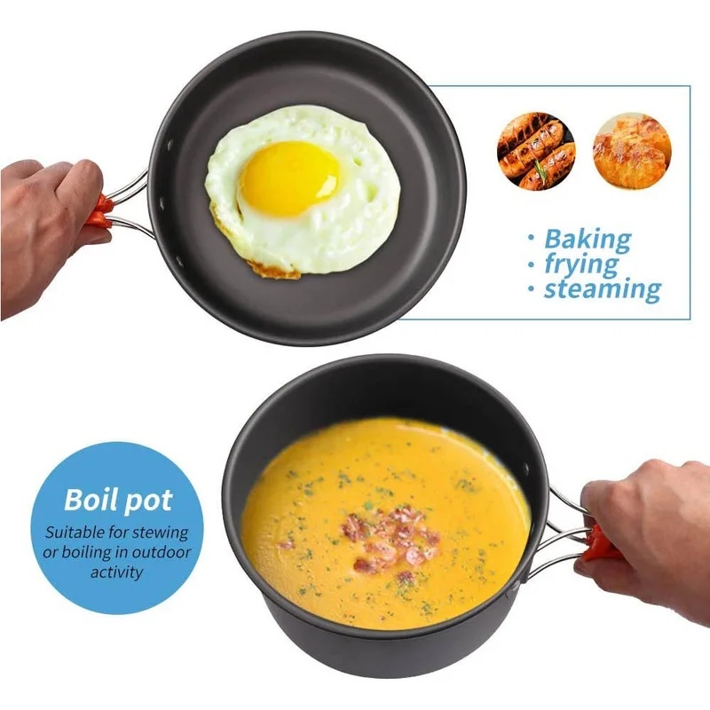 Camping Cooking set Camping Co - Camping Cooking Pan Set recension och pris